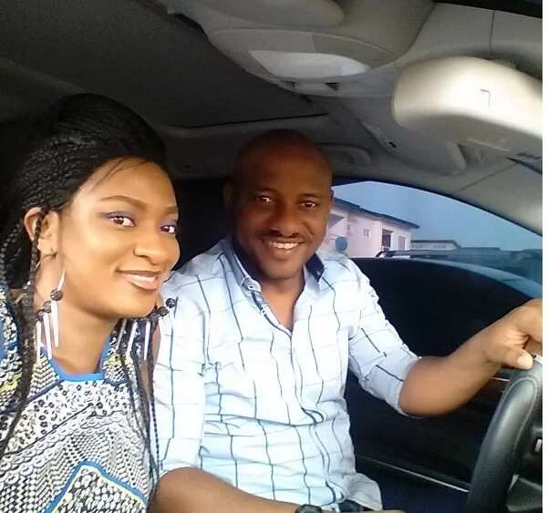 Actor Yul Edochie flaunts pretty wife as he charges single ladies