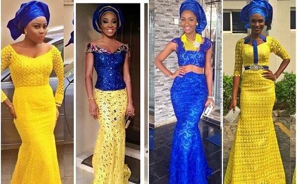 Blue dress hotsell yellow dress