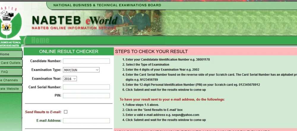 How to check NABTEB result without scratch card