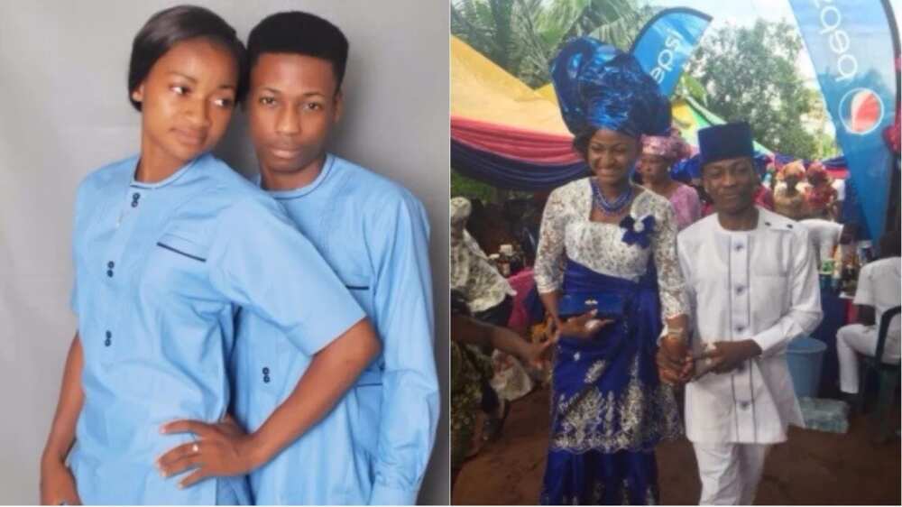 Young couple at their traditional wedding
Source: Facebook, Ifeadigomma Esther Young couple at their traditional wedding
Source: Facebook, Ifeadigomma Esther