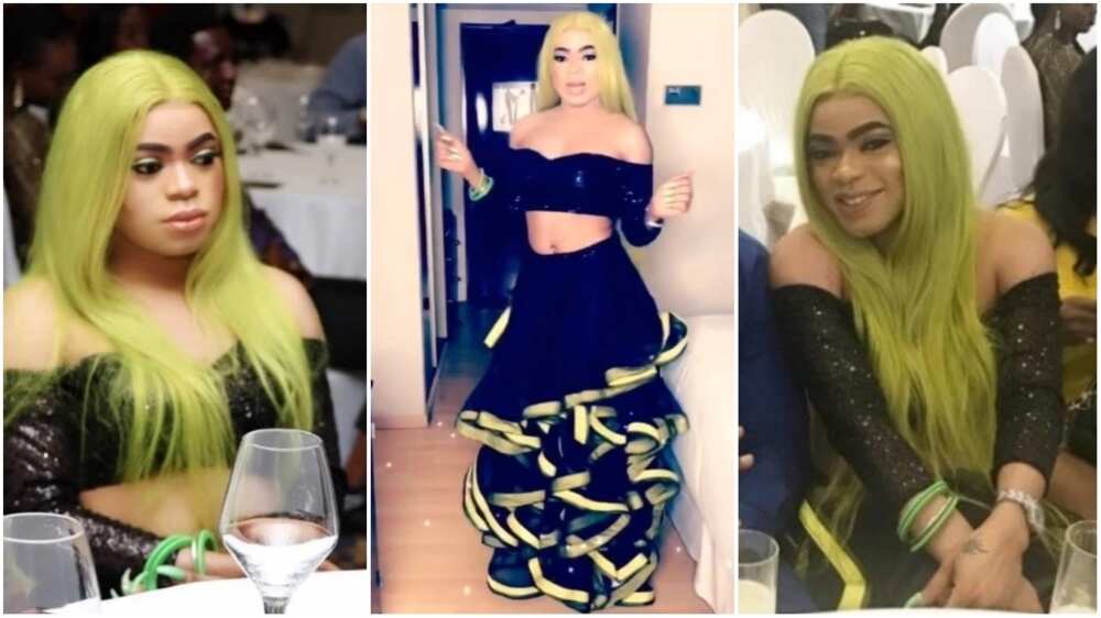 Bobrisky is a 'beautiful barbie doll' as he steps out in a head-turning outfit for an event (photos)