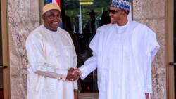 Just In: Buhari, Gambian president meet in Aso Rock (photos)