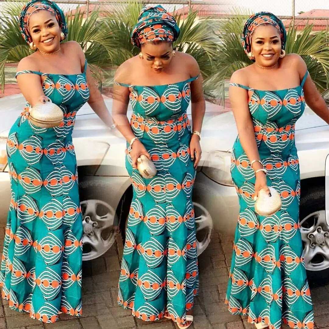 ankara styles long gown for ladies