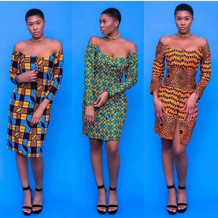 ankara short pencil gown 2020