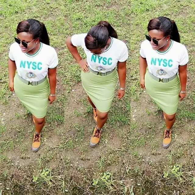 See how a Corps member wore her NYSC uniform (photos)