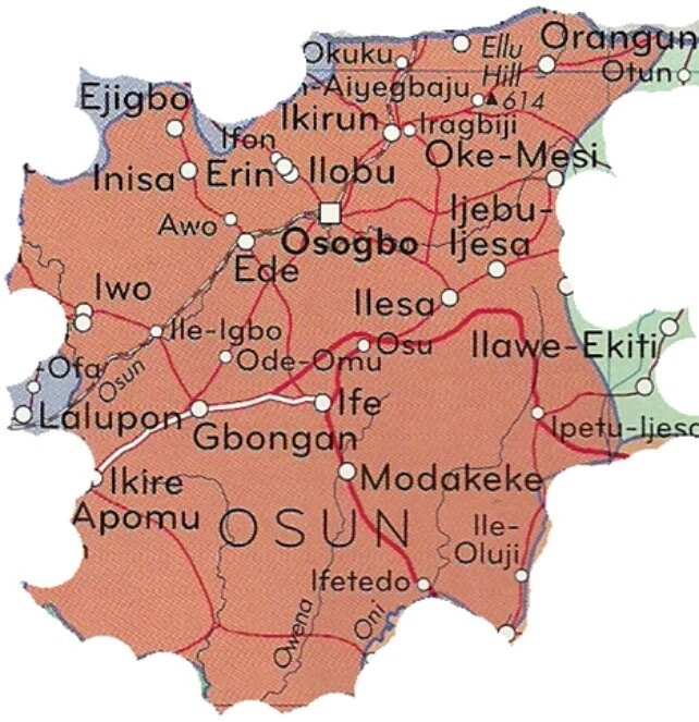 Major towns in Osun state