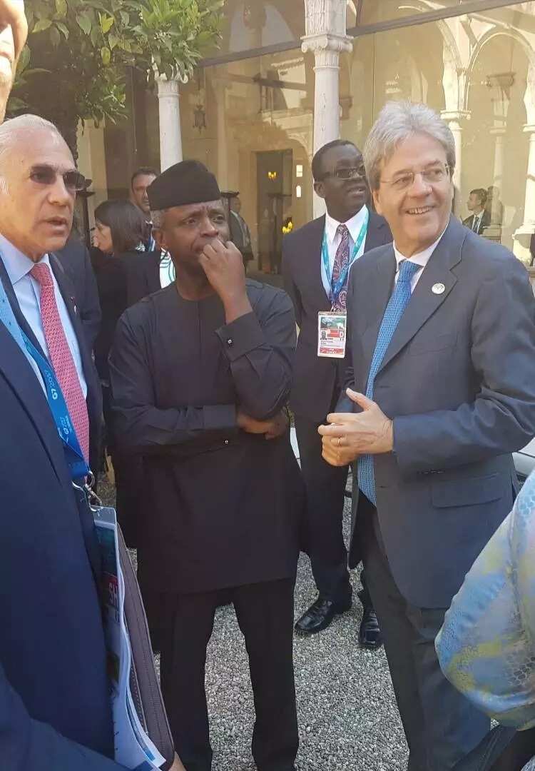 US president Donald Trump, others meet Osinbajo at G7 Summit in Italy (photos)