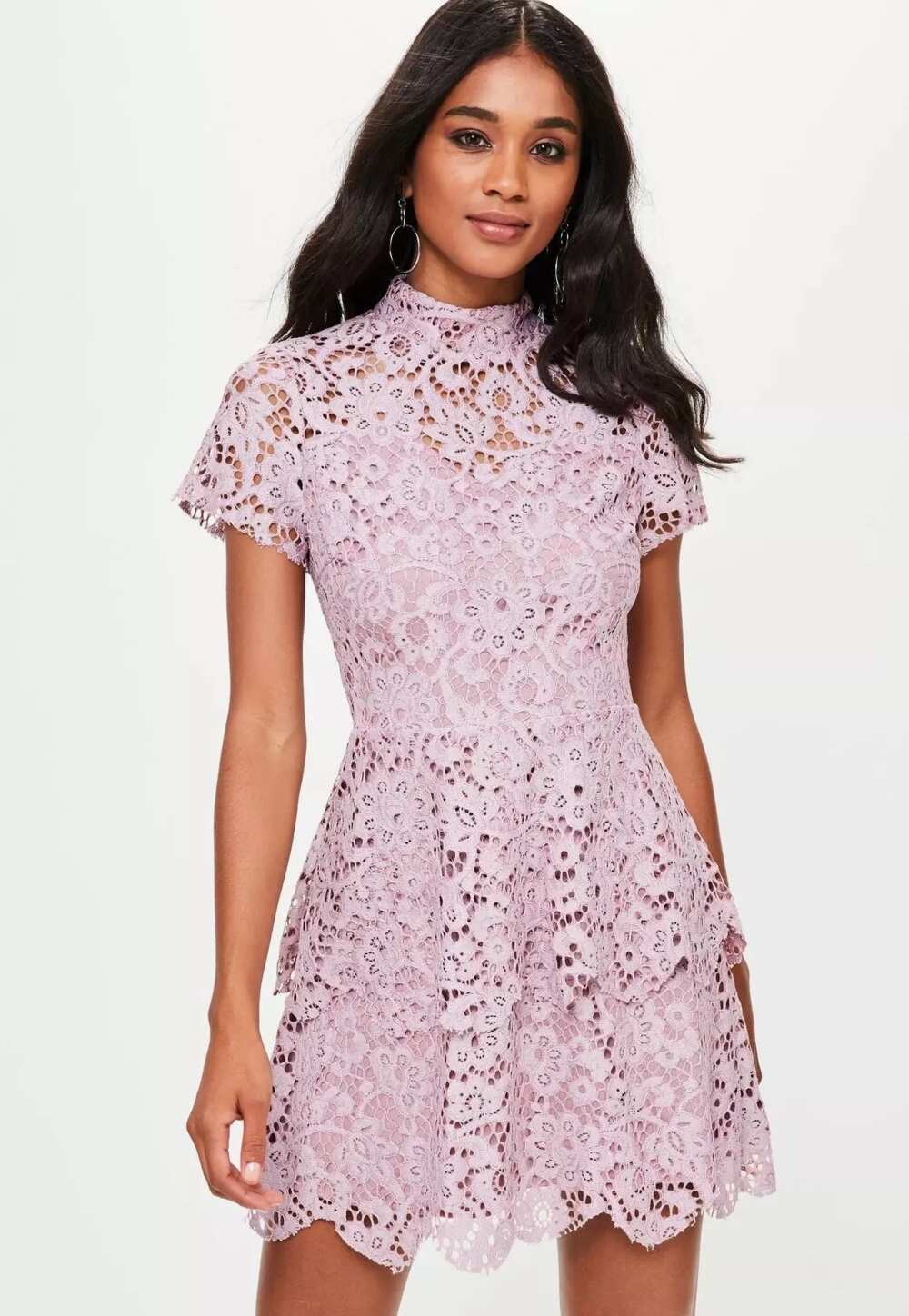 sequence lace short gown styles