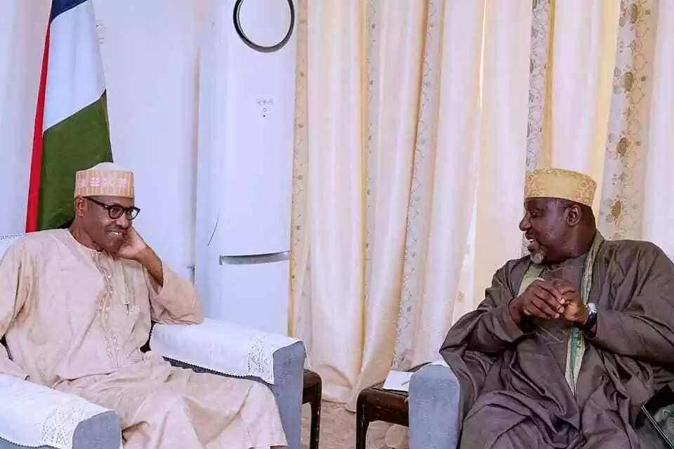 President Buhari receives Governor Okorochas, others in Daura (Photos)