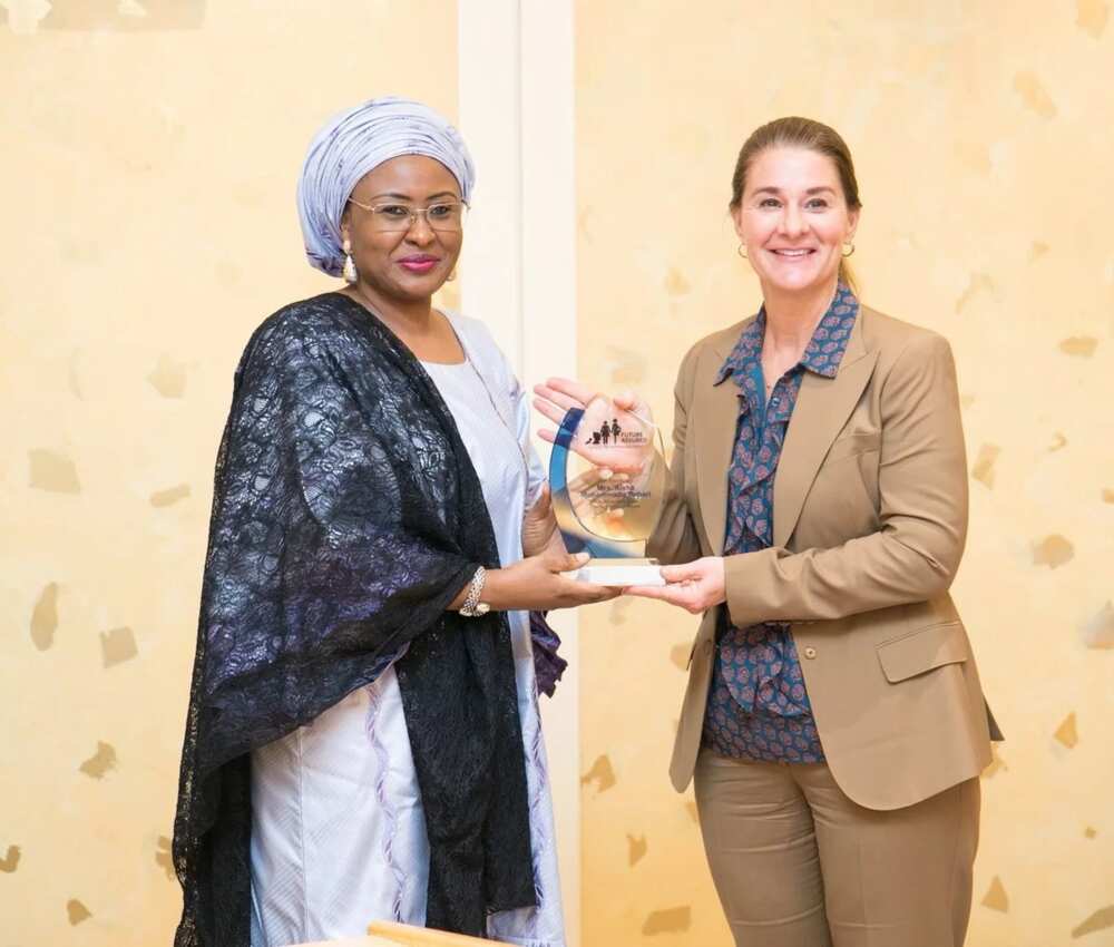 Melinda Gates visits Aisha Buhari