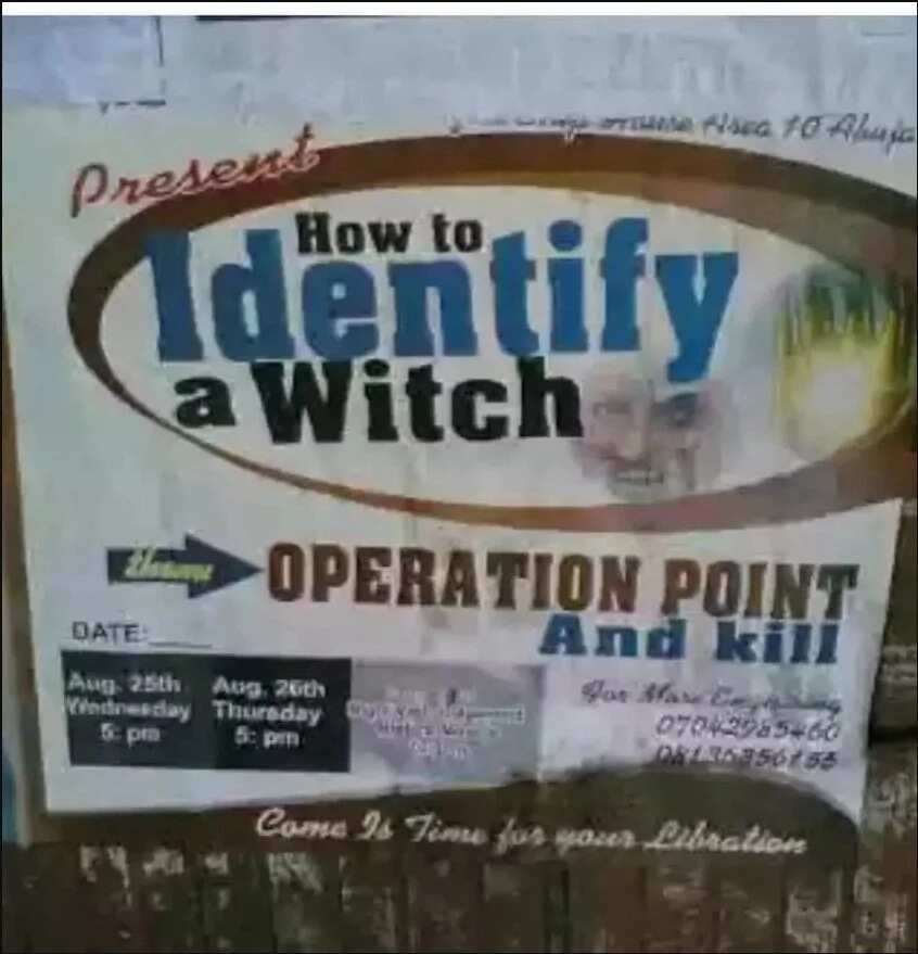 How to identify a witch