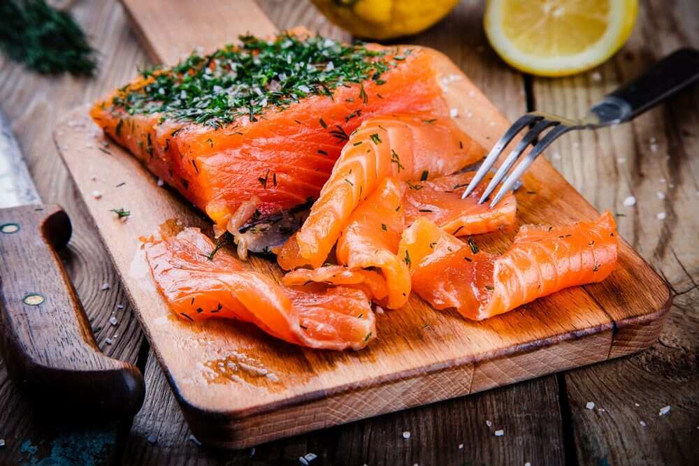 Redfish and other types of oily marine fish Redfish and other types of oily marine fish