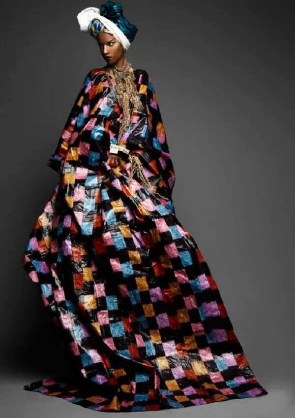 Latest Senegalese brocade dress