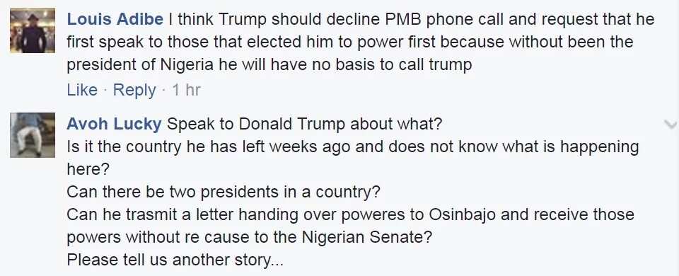 We want to see Buhari, stop the phone calls