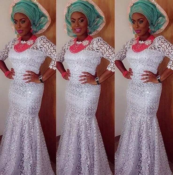 Nigerian lace styles for best sale wedding 2017