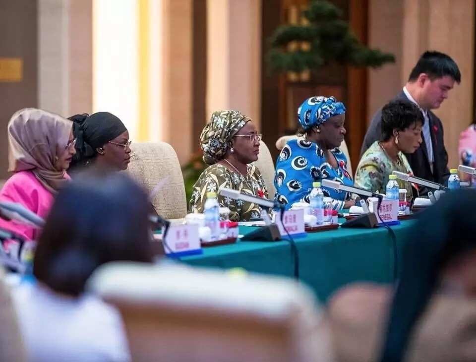 Aisha Buhari ta halarci taron hana yaduwar cutar kanjamau a kasar China (hotuna)