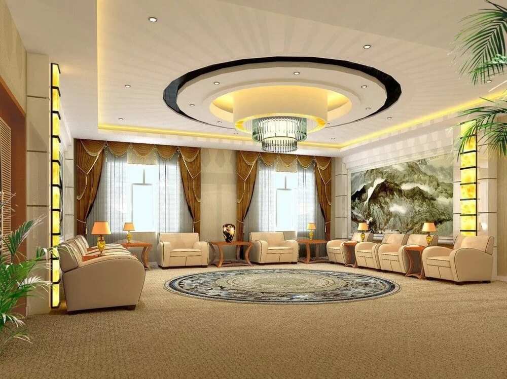 Best POP designs for living room in Nigeria - light