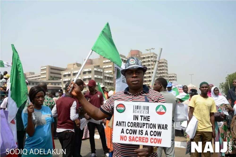 See How NLC protested against government in Abuja (photos)