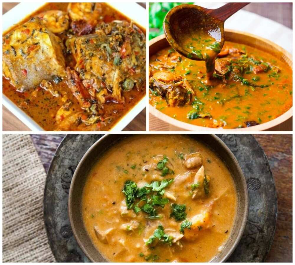 Collage of soups