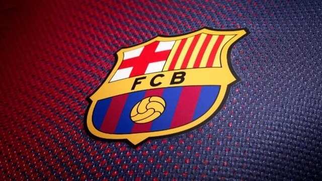 Barcelona badge on uniform
