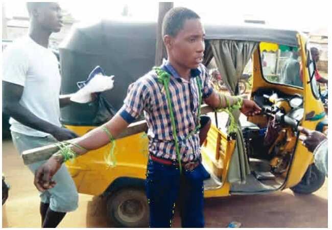 Ogun Police arrests principal for tying students to crosses, flogging them