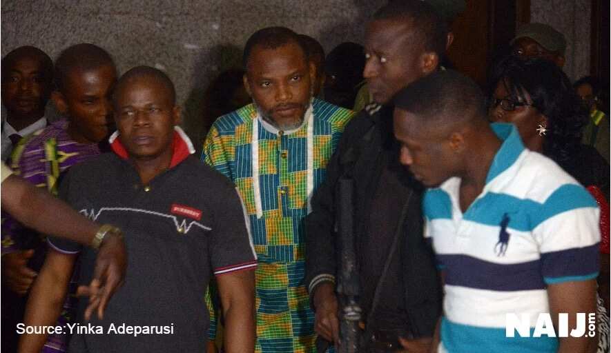 Nnamdi Kanu Appears In Court In New Attire